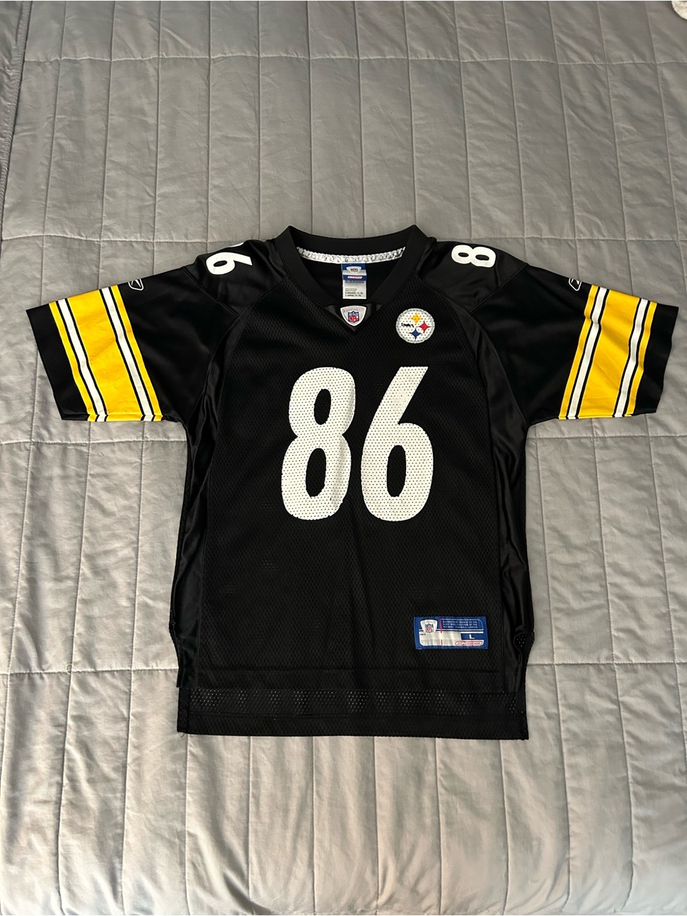 Pittsburgh Steelers Kids Black #86 Football Jersey - Hines Ward